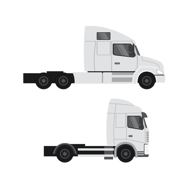 Fracht-lkw-design. schwerlastanhänger