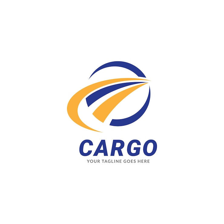 Vektor frachtflugzeug-firmenlogo, logistische transport-logo-vektor-illustration