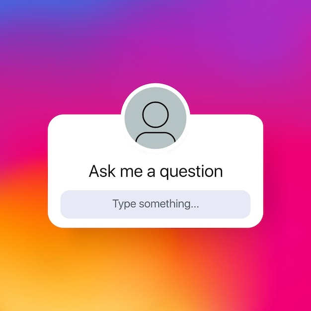 Fragen sie mich ein frage-symbol social-media-konzept blogging-aufkleber benutzeroberfläche frage schaltfläche geschichten vektor eps 10