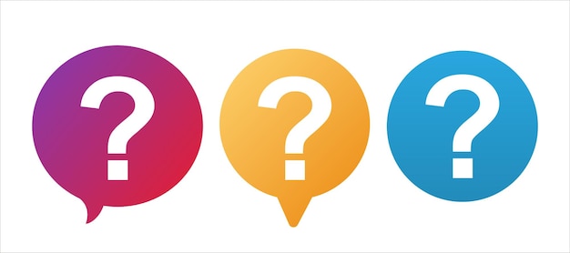 Fragezeichen-Symbol Blase Hilfe-FAQ-Symbol