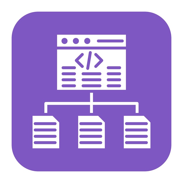 Framework-Vektor-Symbol kann für No-Code-Ikonensatz verwendet werden