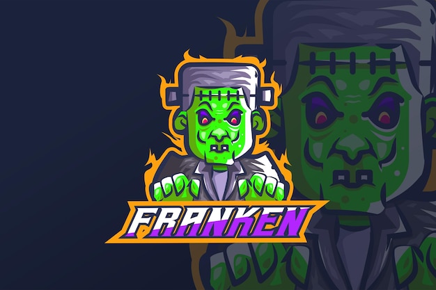 Vektor franken - esport logo vorlage