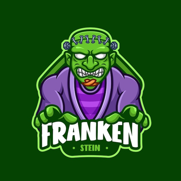 Frankenstein-cartoon-maskottchen-logo-design
