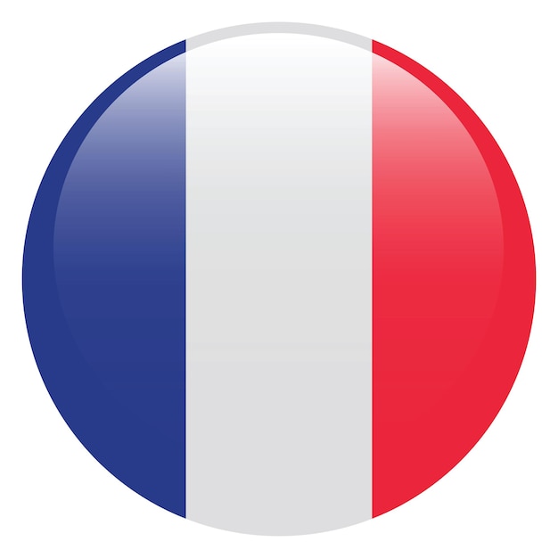 Frankreich 3d-Flagge des Kreises