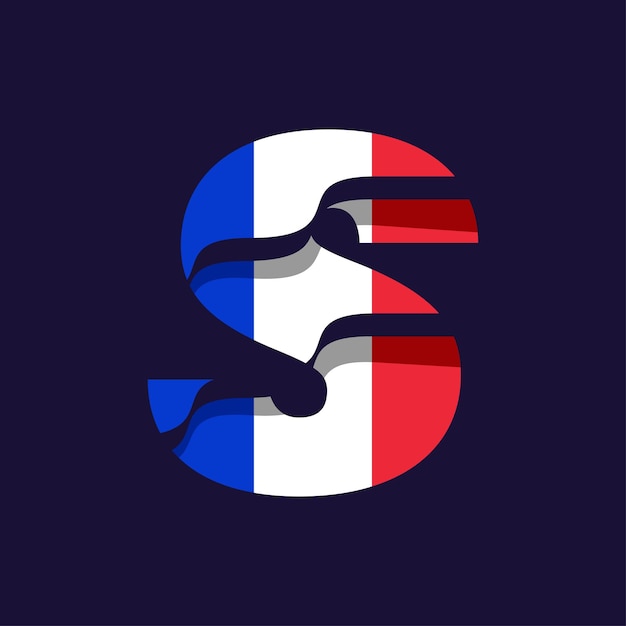 Frankreich-alphabet-flagge s