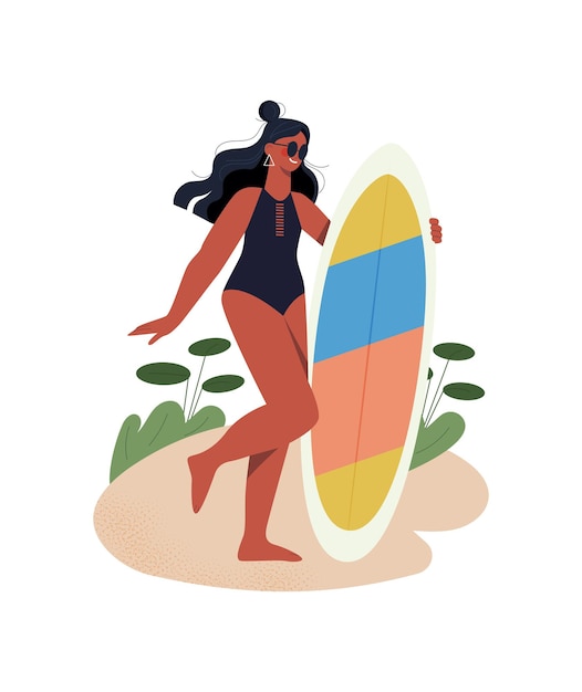 Frau am Strand