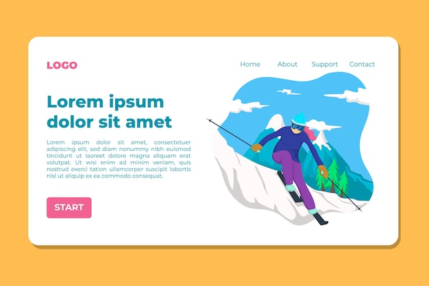 Frau ski landing page