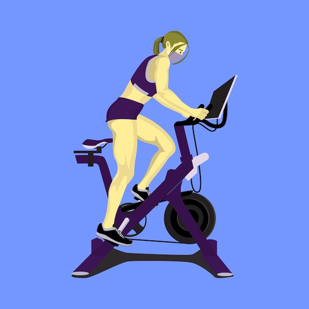 Vektor frauen-fitness-vektor-illustration