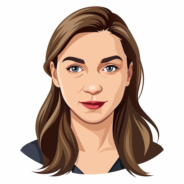 Frauen Schönheit Gesichts-Clipart-Vektorillustration