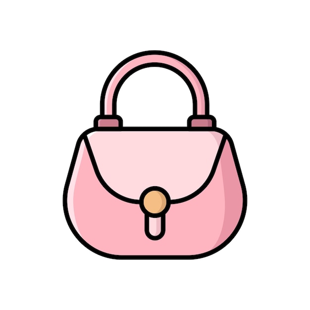 Frauen-Taschen-Ikonen-Vektor-Design-Vorlage einfach und sauber