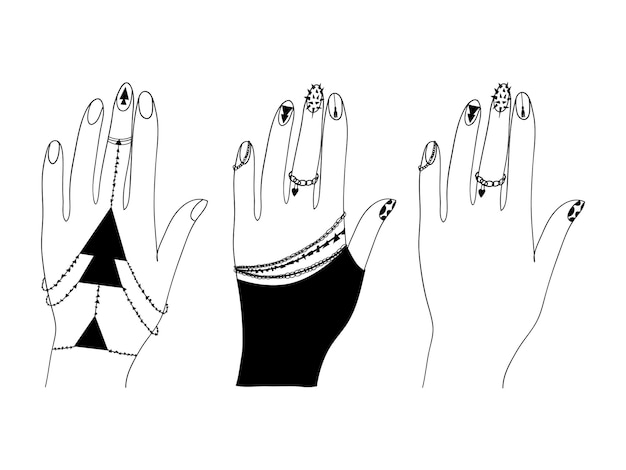 Frauenhände handlogo schönheit und pflege