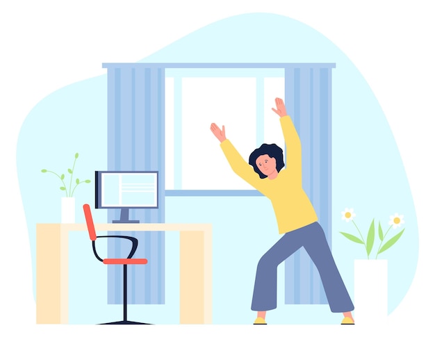 Frauensport am Arbeitsplatz Firmenfitness in der Arbeitspause