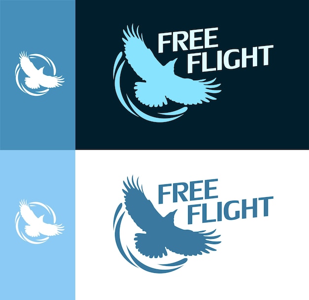 Vektor free flight round-logo