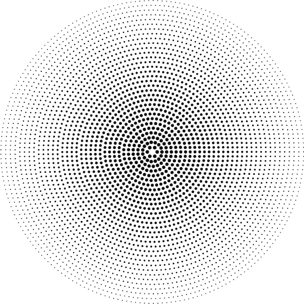 Vektor free vector halftone kreisförmiger klassischer hintergrundsatz von vier