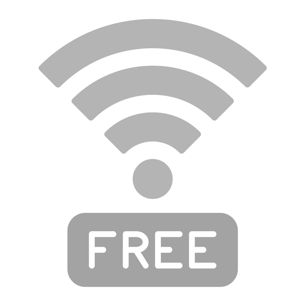 Vektor free wifi-icon-vektorbild kann für den taxi-dienst verwendet werden