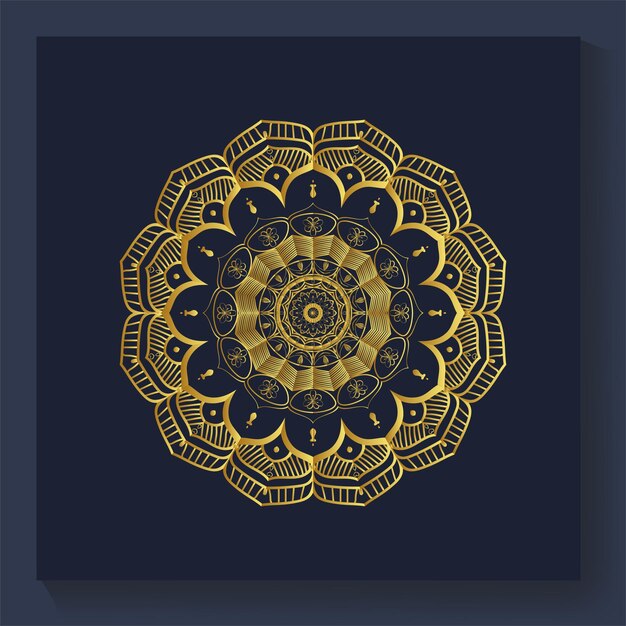 Freie neue Vektor-Mandala-Hintergrundgestaltung