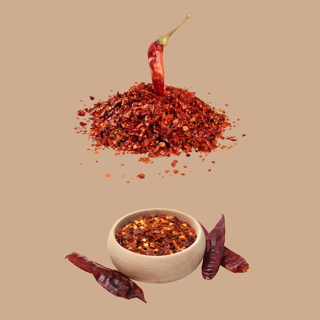 Freie Vektor-Realistik mit trockenen roten Chilischoten