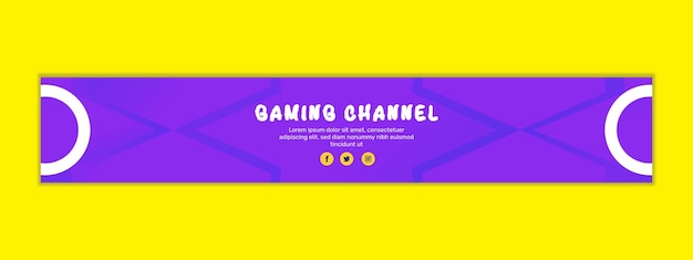 Freie Vektorgradient-Horizontalbanner von YouTube