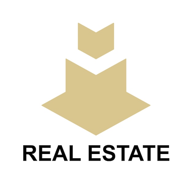 Freies Vektor-Logo für Immobilien-Hauslösungen, die eine Hauslösung sind
