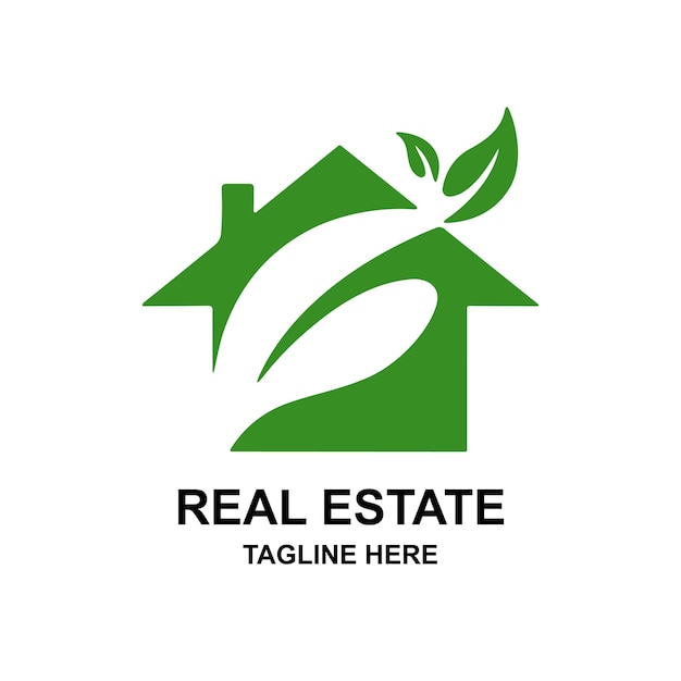 Freies Vektor-Logo für Immobilien-Home-Lösungen, die eine Home-Lösung sind