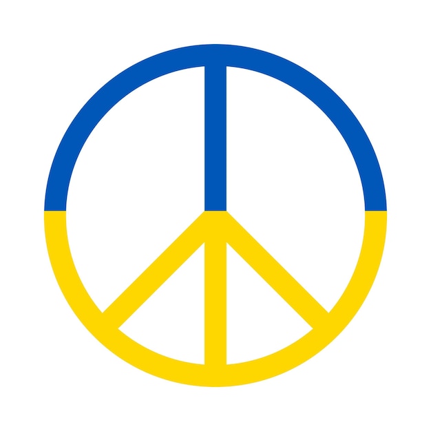 Frieden Freiheit Ukraine Hippie-Symbol