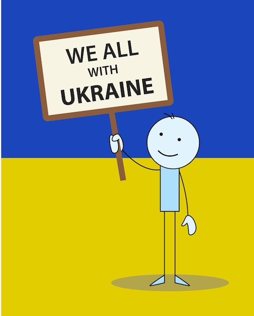 Vektor frieden für die ukraine