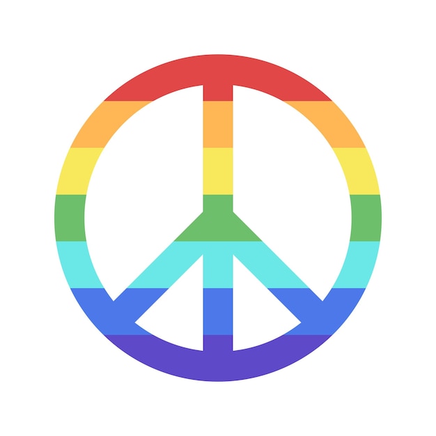 Friedenszeichen Regenbogen Stolzfarben