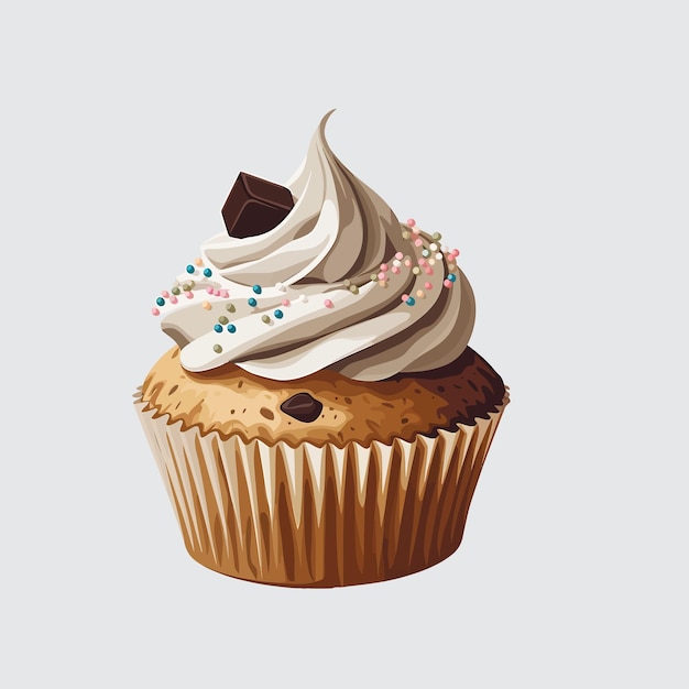 Frischer lecker Cupcake