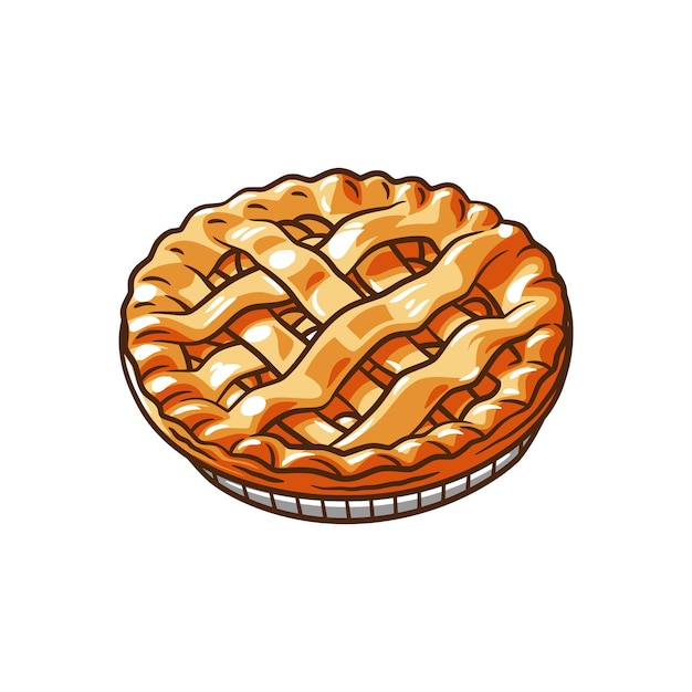 Frisches und köstliches Apfelkuchen-Dessert-Design