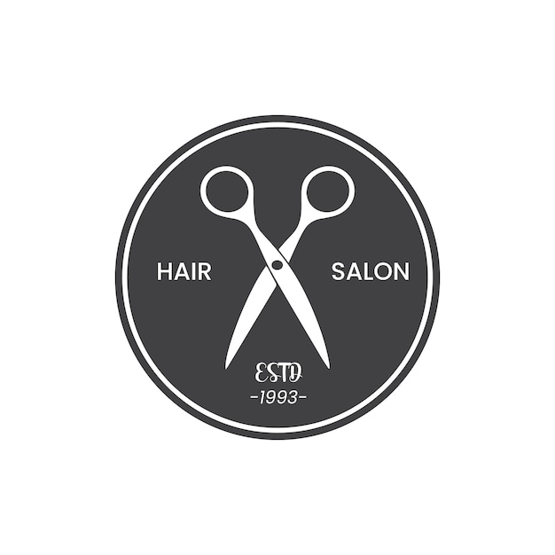 Friseursalon-logo-vorlage