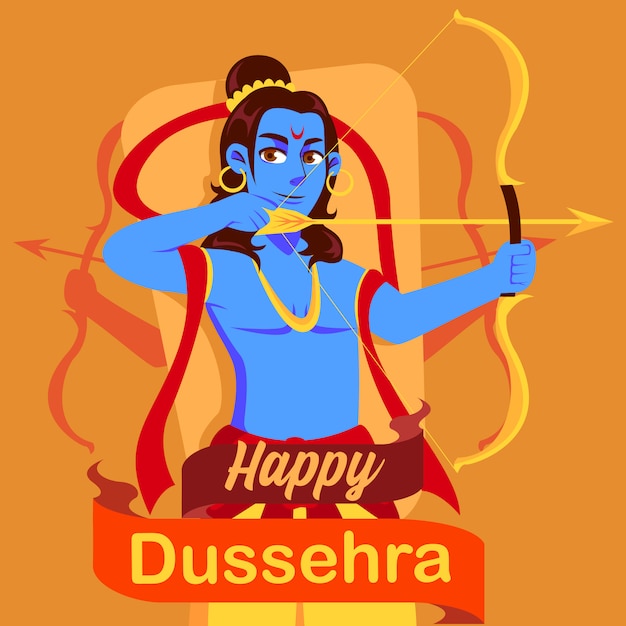 Vektor fröhliche dussehra