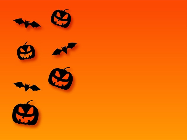 Fröhliche, gruselige Halloween-Kartenbanner, Vektorillustration