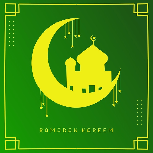 Fröhliche ramadan-grußkarten