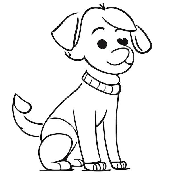 Vektor fröhlicher corgi-hund steht handgezeichnetes cartoon-aufkleber-symbol-konzept isolierte illustration