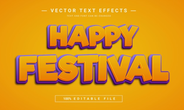 Fröhlicher Festivaltexteffekt