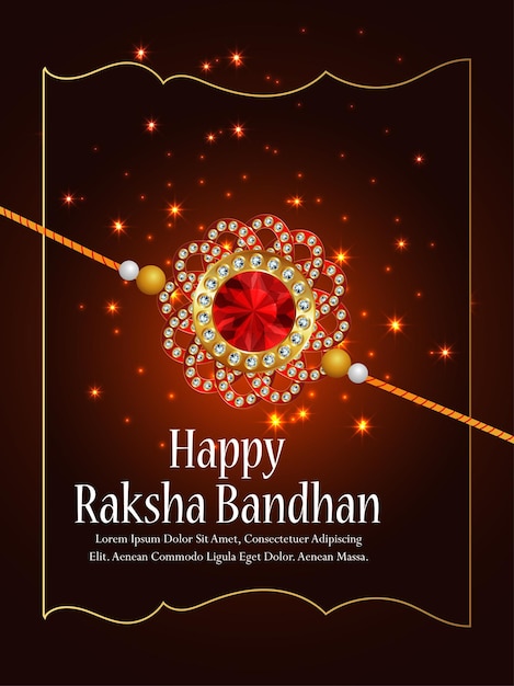 Fröhlicher raksha bandhan indischer festivalfeierhintergrund