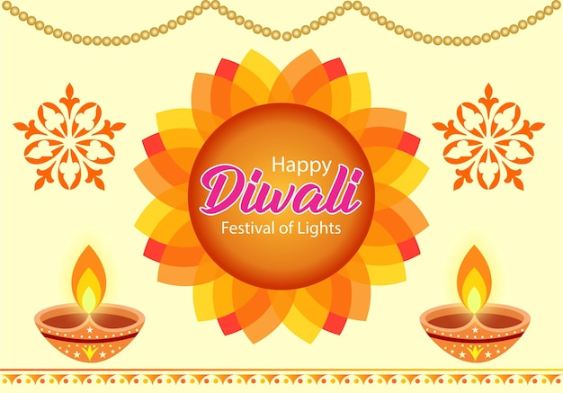 Fröhliches Diwali, Diwali-Banner, Diwali-Klibrierung