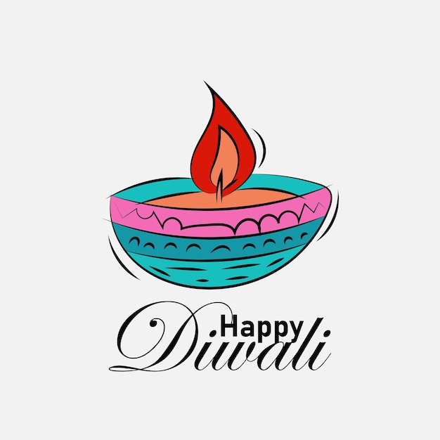 Fröhliches diwali-element für hintergrundbanner