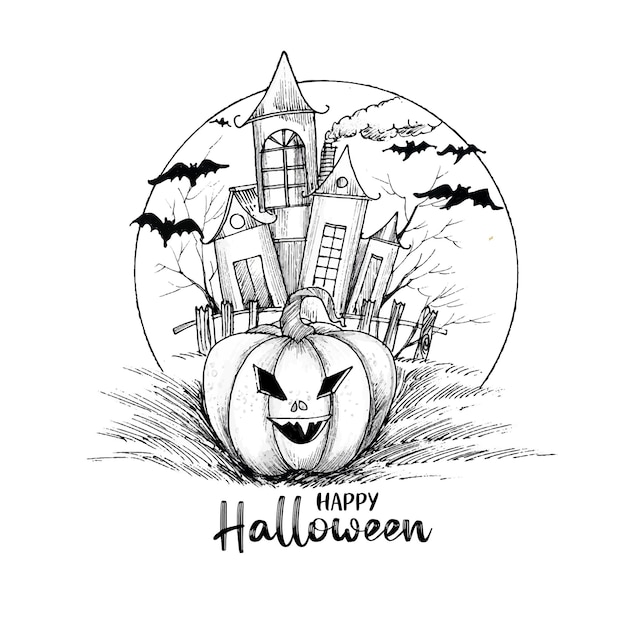 Fröhliches Halloween-Festival, gruseliges, entsetztes Hintergrunddesign