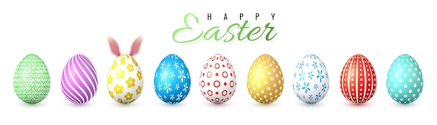 Frohe Ostern. Ostereier färben