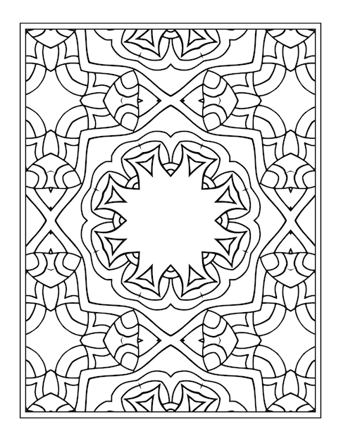 Frohe ostern schwarz-weiß-mandala-blume malbuch für erwachsene