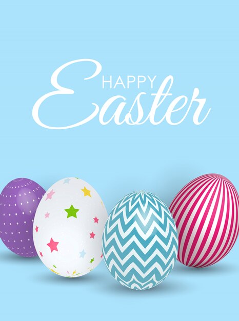Frohe Ostern Urlaub Illustration