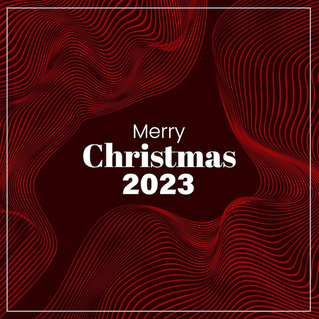 Frohe Weihnachten 2023 Retro-Stil Futuristischer Hintergrund Abstract