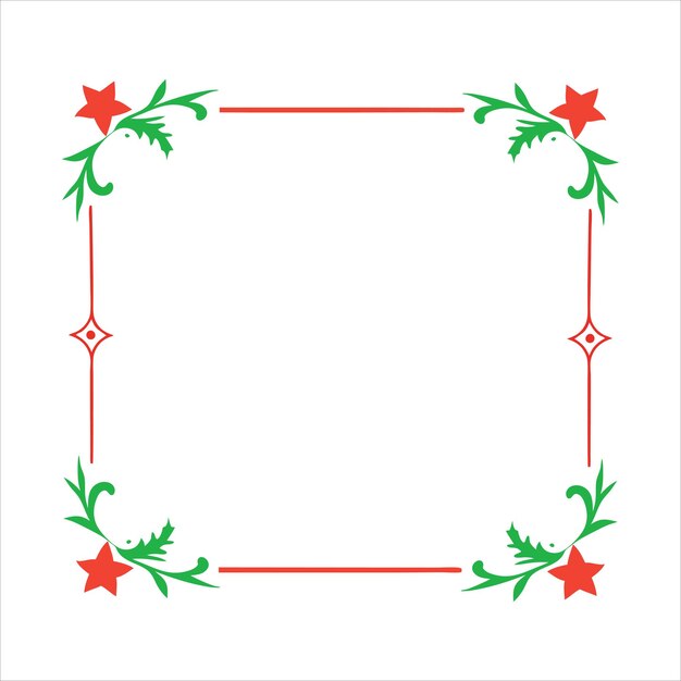 Frohe Weihnachten Border Design Vektorkunst