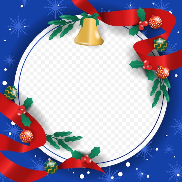 Frohe weihnachten cool blue background leerzeichen design