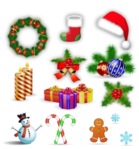 Frohe Weihnachten-Design-Elemente