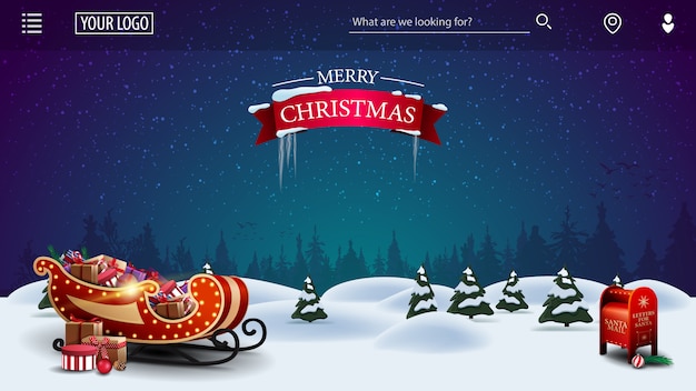 Frohe Weihnachten Landing Page