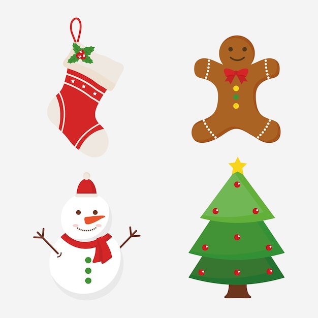 Frohe weihnachten stiefel lebkuchen schneemann und kiefer design, wintersaison thema.