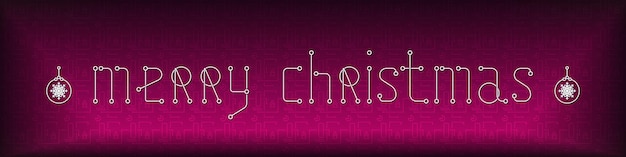 Frohe weihnachten-techno-banner