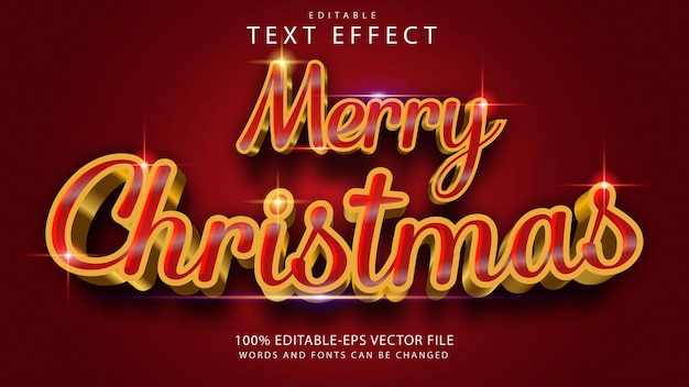 Frohe weihnachten texteffekt